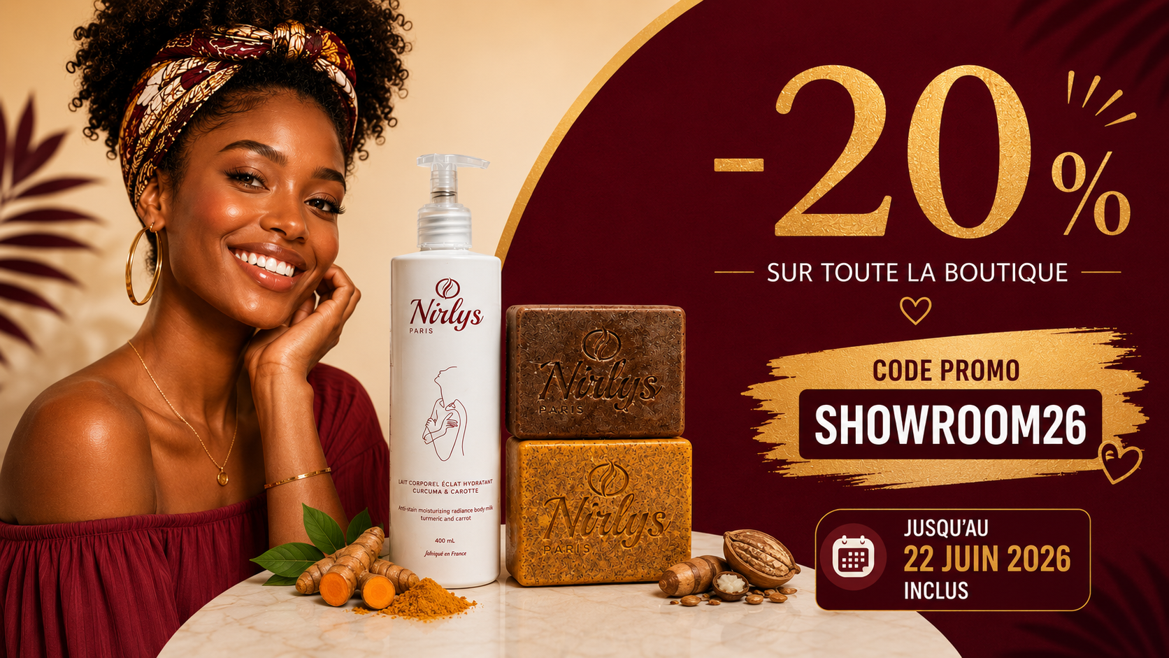 - 20% jusqu'au 22 juin 2026